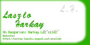 laszlo harkay business card